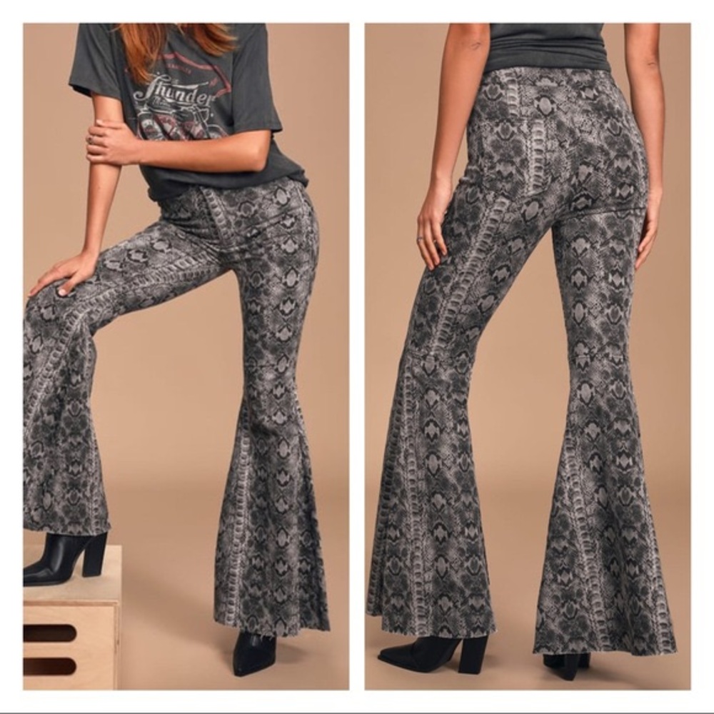 FREE PEOPLE just float on BELL BOTTOMS NWT - Picture 2 of 8